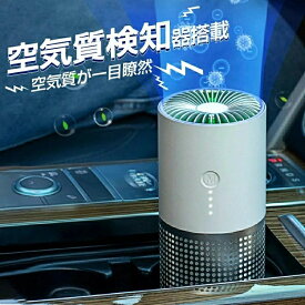 PM2.5 ニオイ 煙 集塵 脱臭 除菌 イオン発生器 空気質検知 小型 静音 車用 花粉対策
