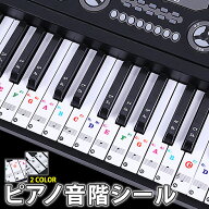[当店限定★全品ポイント5倍] 88/61/54/49/37鍵盤 キー ピアノシール キーボード ステッカー 音符シール …