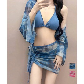 ビキニボレロカーディガンスカートセット セクシービキニ 水着 セットアップ セパレーツ水着