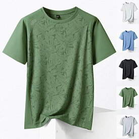 メンズ tシャツ 半袖tシャツ 半袖 大きいサイズ 接触冷感 涼しい 吸汗 速乾 通気性 スポーツウェア 夏