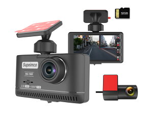 �y�d���X�����i 2.5K+1080p�z3 inch �h���C�u���R�[�_�[ 2�J����(�O��400��+���200����f) QHD ���^�h�����R 32GB�J�[�h 160�x���L�p �ϔM�\�� �X�[�p�[�L���p�V�^ �d�g��Q�΍� �펞�^�� �Ռ����m ��