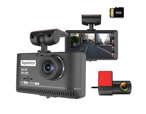 �y�d���X�����i 2.5K+1080p�z3 inch �h���C�u���R�[�_�[ 2�J����(�O��400��+���200����f) QHD ���^�h�����R 8GB�J�[�h 160�x���L�p �ϔM�\�� �X�[�p�[�L���p�V�^ �d�g��Q�΍� �펞�^�� �Ռ����m ��