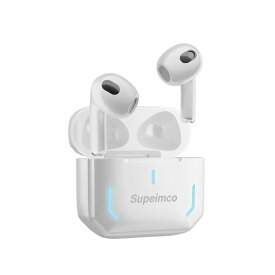 [2024新発売 Bluetooth 5.4]低遅延TWS ゲームワイヤレスイヤホン インナーイヤー型 両耳両mic ENCノイズキャンセリング 自動ペアリングタッチコントロール 長時間再生 人気 Type-C充電 Siri 片耳/小型/軽量 iPhone/Android適用 WEB会議通勤/通学/スポーツ/音楽[日本語取説]