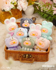【1個単品】TOYZEROPLUS×CICI'S STORY　 LULU the Piggy　子豚LULU ジョイフルタイムシリーズ　プラッシュキーチェーン　1PACK　バラ買い　コレクション　フィギュア　ルルザピギー　ピギー　ねこ　ぬいぐるみ　キーホルダー　リュック　カバン　楽天　楽天市場