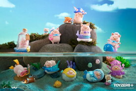 【1個単品】TOYZEROPLUS×CICI'S STORY 子豚LULU オーシャンシリーズ　1PACK　バラ買い　コレクション　フィギュア　フロッキー　ピギー　ねこ　海外トイ　香港　楽天　楽天市場