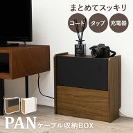 【最大10%OFFクーポン★19日20時〜】ケーブル収納ボックス 2段タイプ【PAN】パン（ケーブル 収納 まとめ…