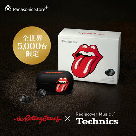 【公式店】テクニクス 完全ワイヤレスイヤホン ブラック EAH-AZ100B1K Panasonic Store Plusモデル the Rolling Stones コラボモデル ノイズキャンセリング マルチポイントLDAC対応 ドライバー10mm Technics 高音質 防滴 マイク 通話 コンパクト Type-C 送料無料