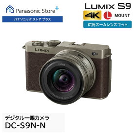 【公式店】 パナソニック フルサイズミラーレス一眼カメラ ルミックス Sシリーズ 広角ズームレンズキット チタンゴールド DC-S9N リアルタイムLUT エクステリア張り替え 高画質 高機能 手ブレ補正 動画 V-log