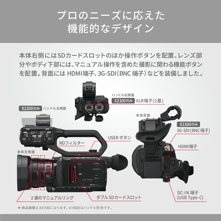 楽天市場】【公式店】 パナソニック デジタル4Kビデオカメラ HC-X2100 