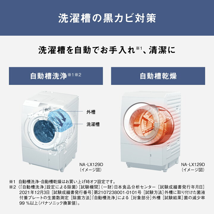 楽天市場】【公式店】パナソニック ドラム式洗濯乾燥機 LXシリーズ 