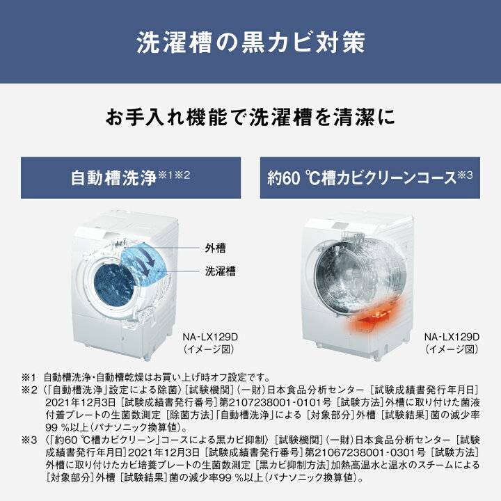 楽天市場】【公式店】パナソニック ドラム式洗濯乾燥機 LXシリーズ 