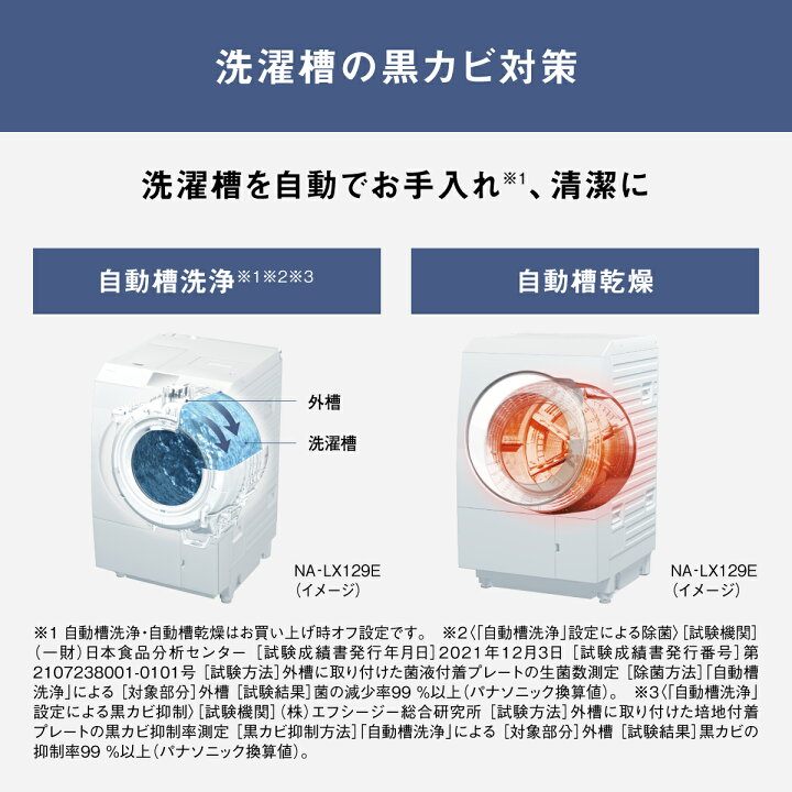 楽天市場】【公式店】パナソニック ドラム式洗濯乾燥機 LXシリーズ 