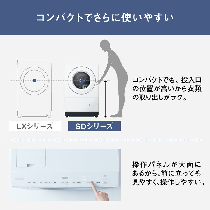 楽天市場】【公式店】パナソニック ななめドラム洗濯乾燥機 SDシリーズ 