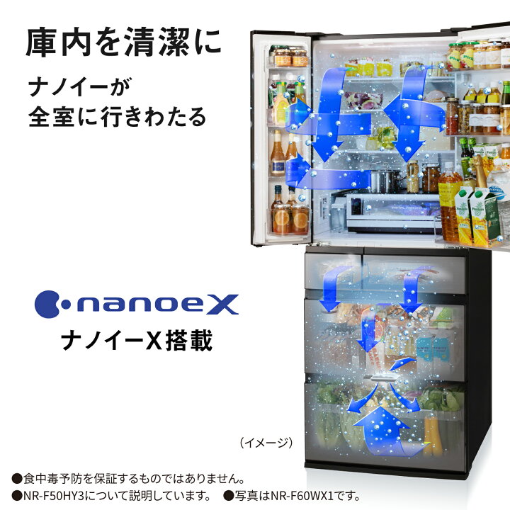 楽天市場】【公式店】パナソニック 冷蔵庫 501L 選べる2色 NR-F50HY3 