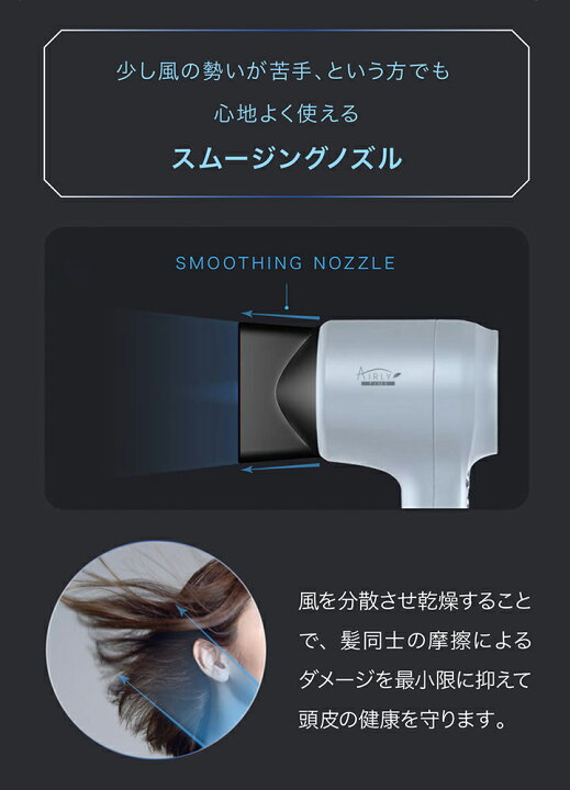 楽天市場】速乾エステ マイナスイオンドライヤー AIRLYTIME ( エアリー 
