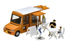 トミーテック (TOMYTEC) ジオコレ64 1/64 #カースナップ18a パン屋 ABS・PVC製 人形・小物 (塗装済、一部組立済) + ダイキャスト製ミニカー セット