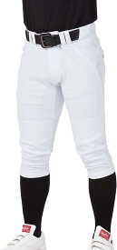 野球 4D+PLUS ウルトラハイパーストレッチパンツ ホワイト L マーク有 ひざ2重加工