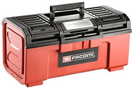 ワンタッチラッチ工具ボックス プラスチック製 キャリータイプ 481×237×271mm 取り外し可能トレイ付き 収納ケース 小物入れ
