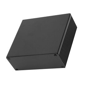アルミニウムケース 基板計器箱 プリント基板配線 放熱ケース DIY電子プロジェクト用ケース 電磁シールド つや消しブラック 40×110×100mm