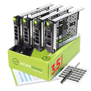 WORKDONE 4�p�b�N - 3.5�C���`�n�[�h�h���C�u�L���f�B - Dell PowerEdge Selected 11-13����T�[�o�[�ɑΉ� - �ڍׂȃC���X�g�[���}�j���A���t�� - ����t�����g�X�e�b�J�[���x�� - �X�N�����[�h���C�o