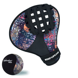 Water Pro Catch Glove & Pro Water-Bouncing Ball Set Ball Catching Baseball-Style Mitt for Swimming Pools & Beach Games Ambidextrous Design One Size Black/Multi Colour