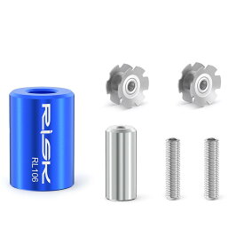 自転車用フォークスターナットセッティングツール スターナット2個と六角レンチ6個付き (サイズ1-1/8インチ)