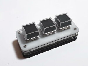 Tinykeyboard �J�X�^�� 3�{�^�� �z���C�g �Ɩ��Y�Ɨp��d�\���̃L�[�g�b�v�t�� �����ō���V���[�g�J�b�g�L�[�{�[�h�K�W�F�b�g
