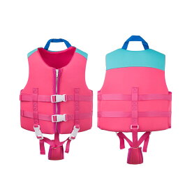 [Blopobuyi]ライフジャケット 子供用 大浮力 フローティングベスト 釣り 海水浴 川遊び キッズ 救生衣 水泳 補助 練習用 安全ハンドル 股ベルト付き EPE素材 快適 通気性 高耐久