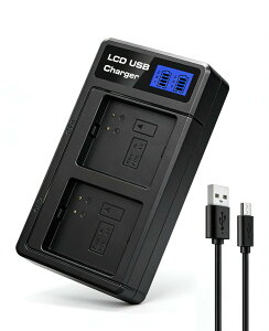EN-EL25 EN-EL25a �o�b�e���[�`���[�W���[ �݊� MH-32 �f���A���X���b�g LCD�\�� USB Type-C �}���[�d �j�R�� Nikon Z50 Z30 Z fc Z50ii �Ή� �ߏ[�d�ی� �R���p�N�g (EN-EL25�f���A��USB�[�d��)