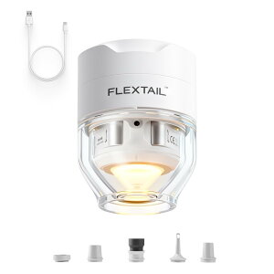 FLEXTAILGEAR TINY PUMP 3X �d���G�A�[�|���v ���^ �g�ю� 67g���y�� 5kPa���� 300L/������ ��C����E��C�����Ή� USB Type-C�[�d�� 5���[�hLED���C�g���� �G�A�}�b�g�E�L�����v�E�����ցE�^��ܑΉ�