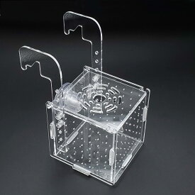 組立式飼育ボックス 吸盤・フック2WAYタイプ 隔離ケース 産卵箱 魚孵化器(選べる3サイズ)