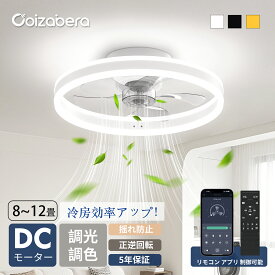P5倍★1000円クーポン【楽天1位】正逆回転 空気循環 冷房効率アップ シーリングファン 12畳 サーキュレーター 8畳 扇風機 シーリングファンライト led 天井ファン 節電 おしゃれ 10畳 調光調色 風量6段階 北欧 照明 APP 和室 洋室 工事不要 DCモーター 5年保証 母の日 ギフト