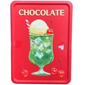 赤【アソートメント缶】メリーチョコレート　はじけるキャンディチョコレート　アソートメント缶