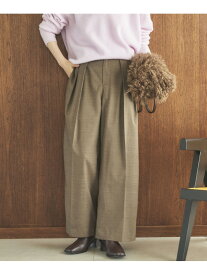 【SALE／60%OFF】2タックチェックパンツ DOUX ARCHIVES ドゥアルシーヴ パンツ その他のパンツ ブラウン グレー【RBA_E】【送料無料】[Rakuten Fashion]