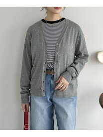 【SALE／60%OFF】機能性 Vネックカーディガン DOUX ARCHIVES ドゥアルシーヴ トップス カーディガン ネイビー グレー ブラウン【RBA_E】[Rakuten Fashion]