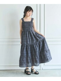 【SALE／20%OFF】シュシュ付チェックシャーリングワンピース archives アルシーヴ ワンピース・ドレス ワンピース グレー ホワイト ブラック【RBA_E】【送料無料】[Rakuten Fashion]