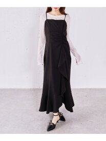 【SALE／30%OFF】ラッフルチェックキャミワンピース archives アルシーヴ ワンピース・ドレス ワンピース グレー ブラック【RBA_E】【送料無料】[Rakuten Fashion]