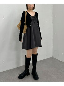 【SALE／50%OFF】'バイアスチェックアソートミニキャミワンピース' archives アルシーヴ ワンピース・ドレス ワンピース ブラック ブラウン グレー【RBA_E】[Rakuten Fashion]