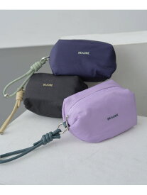 BEAURE ストラップ付き ナイロン バルーンポーチ DOUX ARCHIVES ドゥアルシーヴ バッグ その他のバッグ ネイビー ブラック[Rakuten Fashion]