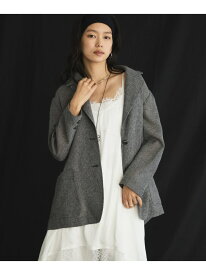 【SALE／50%OFF】カラミツイードメッシュジャケット DOUX ARCHIVES ドゥアルシーヴ ジャケット・アウター テーラードジャケット・ブレザー ブラウン ブラック ベージュ【RBA_E】【送料無料】[Rakuten Fashion]