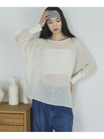 【SALE／40%OFF】リネン風メッシュトップス DOUX ARCHIVES ドゥアルシーヴ トップス シャツ・ブラウス ホワイト ブラック イエロー【RBA_E】【送料無料】[Rakuten Fashion]