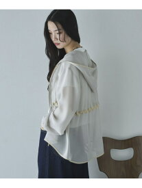 【SALE／30%OFF】ウエストドロストメッシュパーカー DOUX ARCHIVES ドゥアルシーヴ ジャケット・アウター マウンテンパーカー ベージュ ホワイト グレー【RBA_E】【送料無料】[Rakuten Fashion]
