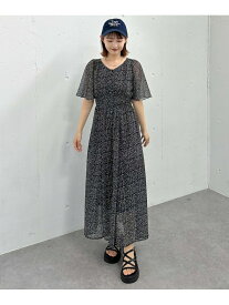 【SALE／50%OFF】小花柄フレアスリーブワンピース archives アルシーヴ ワンピース・ドレス ワンピース イエロー ホワイト ブラック【RBA_E】【送料無料】[Rakuten Fashion]
