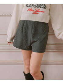 ラインストーンドットショートパンツ archives アルシーヴ パンツ その他のパンツ ブラック グレー【送料無料】[Rakuten Fashion]