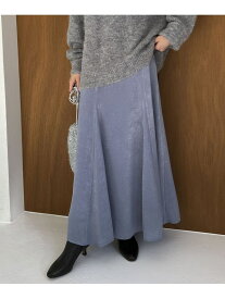 【SALE／60%OFF】ワッシャーピーチサテンスカート DOUX ARCHIVES ドゥアルシーヴ スカート ロング・マキシスカート ブラック ブルー グレー【RBA_E】【送料無料】[Rakuten Fashion]