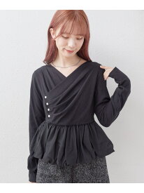 【ONかわ】タックドレープバルーンドッキングTOPS archives アルシーヴ トップス カットソー・Tシャツ ホワイト ブラック ブラウン グレー【送料無料】[Rakuten Fashion]