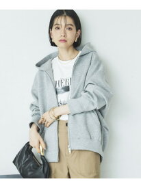 【SALE／50%OFF】W ZIP ボンディングBIGパーカー DOUX ARCHIVES ドゥアルシーヴ トップス パーカー・フーディー ブラウン ブラック グレー【RBA_E】【送料無料】[Rakuten Fashion]