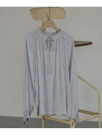 【SALE／60%OFF】2WAYスタンドフリルブラウス DOUX ARCHIVES ドゥアルシーヴ トップス シャツ・ブラウス ホワイト グレー ピンク【RBA_E】[Rakuten Fashion]