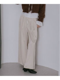 【SALE／50%OFF】サテンタックパンツ archives アルシーヴ パンツ その他のパンツ ブラウン ネイビー ベージュ【RBA_E】[Rakuten Fashion]