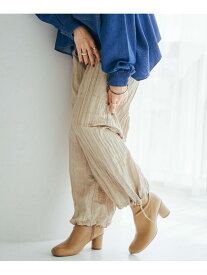 【SALE／50%OFF】ワッシャーサテンパラシュートパンツ DOUX ARCHIVES ドゥアルシーヴ パンツ その他のパンツ グレー ベージュ【RBA_E】[Rakuten Fashion]